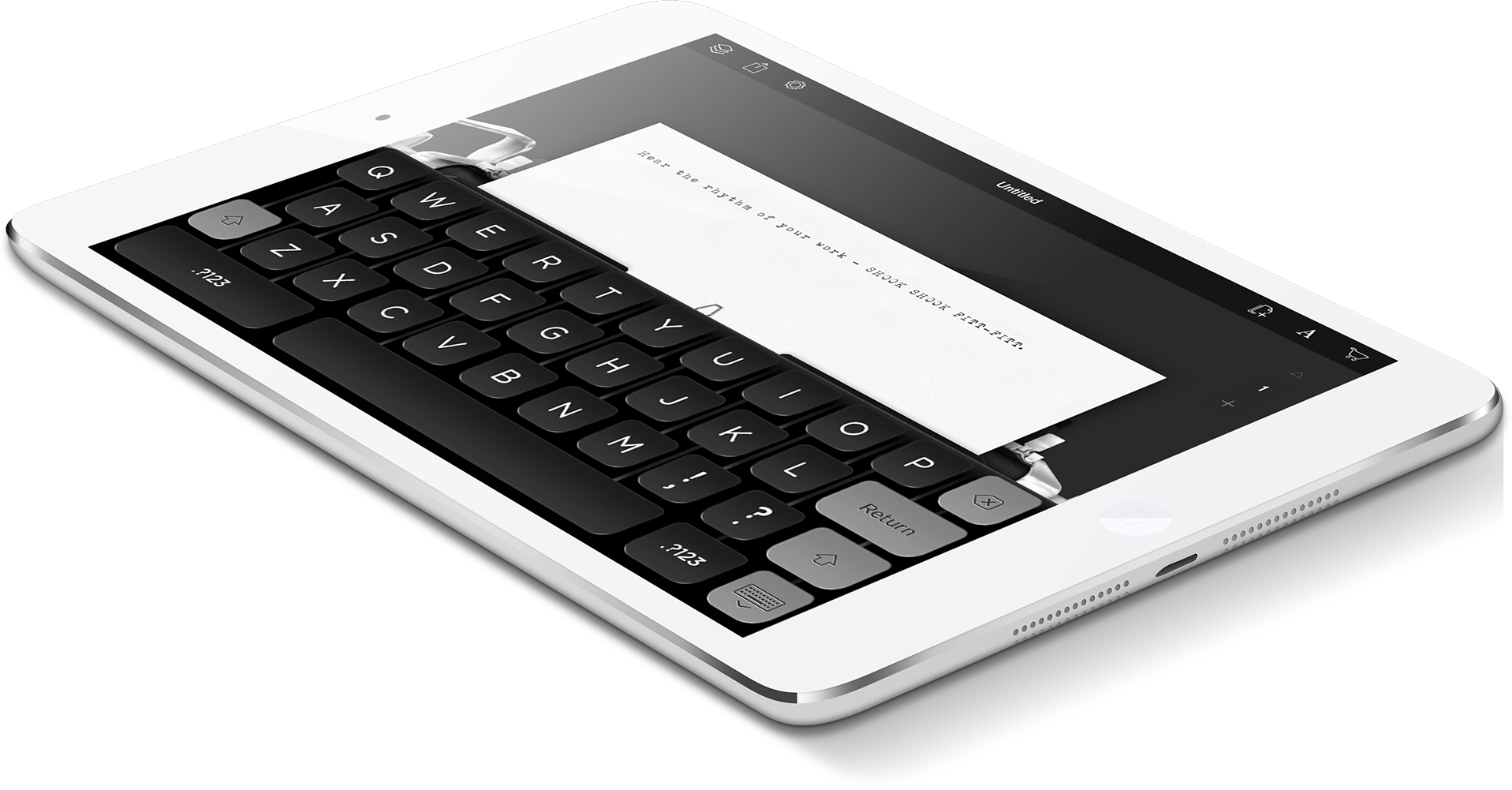 Hanx Writer ricrea il feeling di una macchina da scrivere tradizionale sull'iPad
