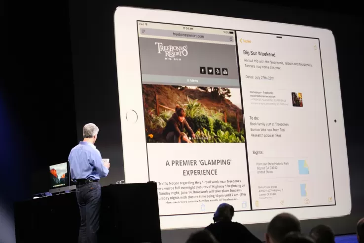 Apple annuncia lo Split-Screen in iPad con iOS 9