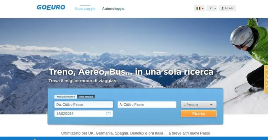 GoEuro è l'app per le vacanze, organizza il tuo viaggio con un click