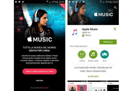 Apple Music è ora disponibile anche su Android