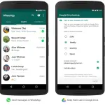 WhatsApp backup di messaggi e foto su Google Drive