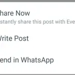 Facebook verso la condivisione post su WhatsApp