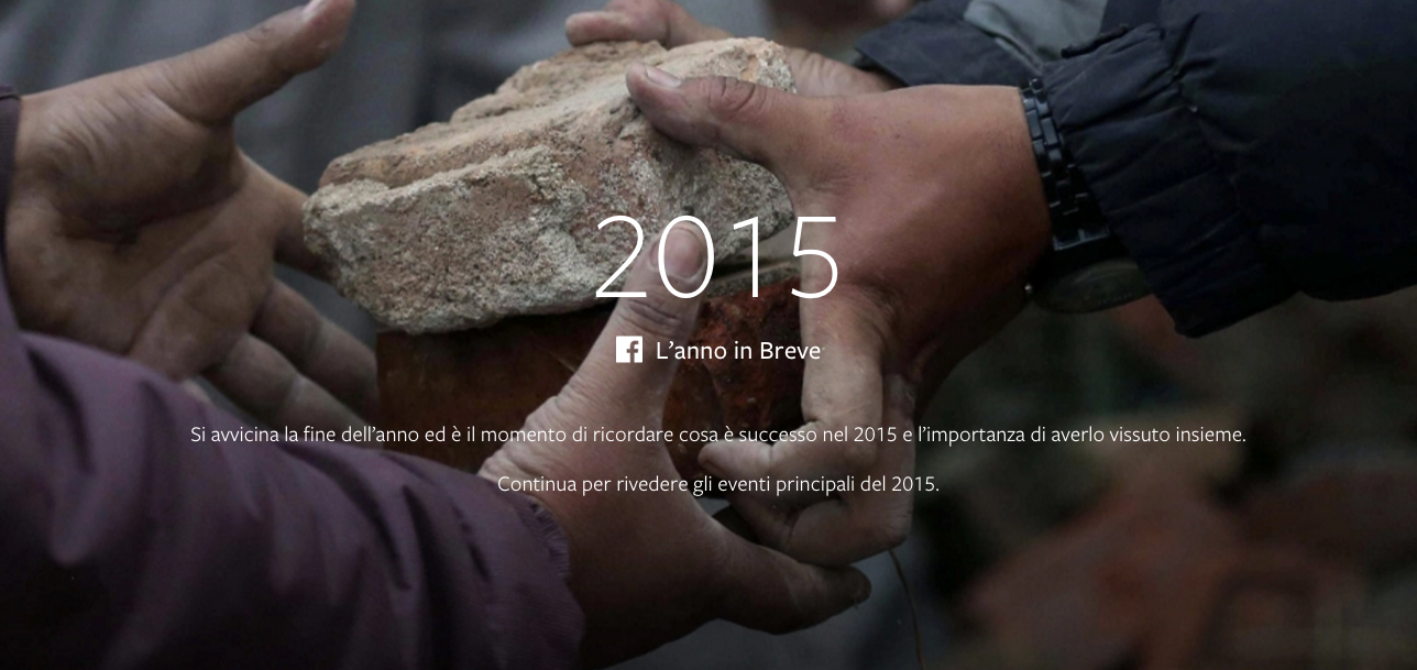 Cosa è successo nel 2015 secondo Facebook, ecco "Year in Review"