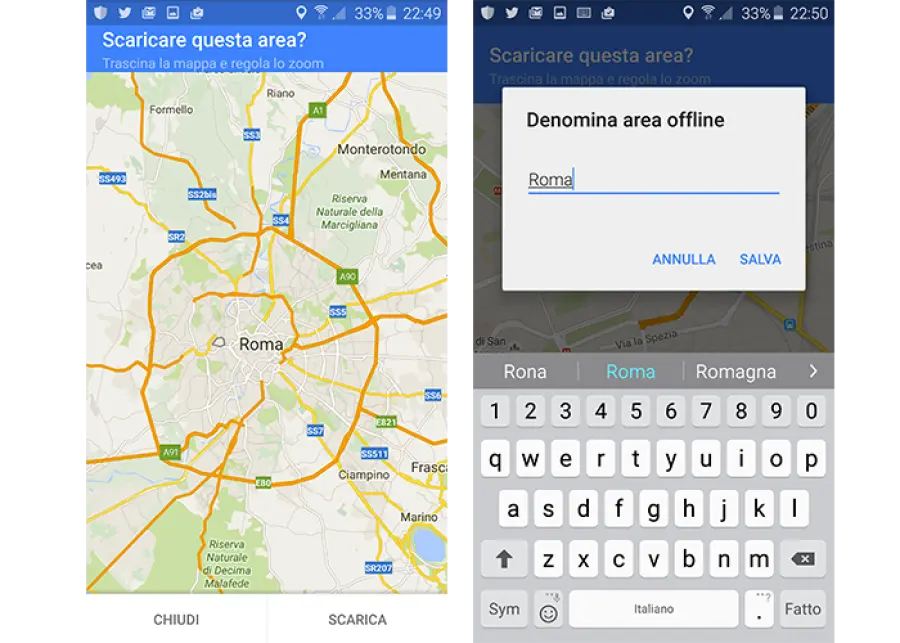 Google Maps si può usare anche offline