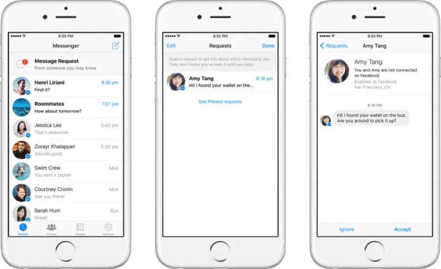 Facebook: si potrà chattare anche con i "non amici"