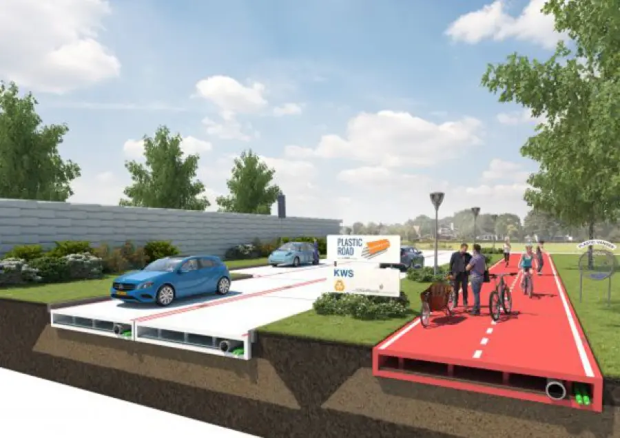 Plastic Road in Olanda la plastica riciclata sostituisce l'asfalto