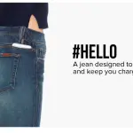 Hello il jeans con ricarica per Smartphone incorporata