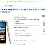 HTC One M9 prezzi e disponibilità rivelati da un negozio online