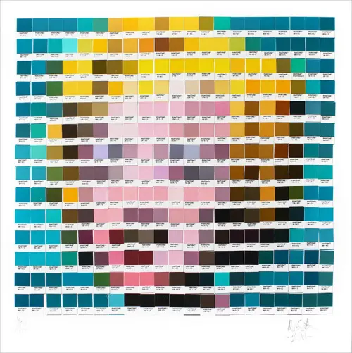 Le opere d'arte con campioni di colore Pantone di Nick Smith