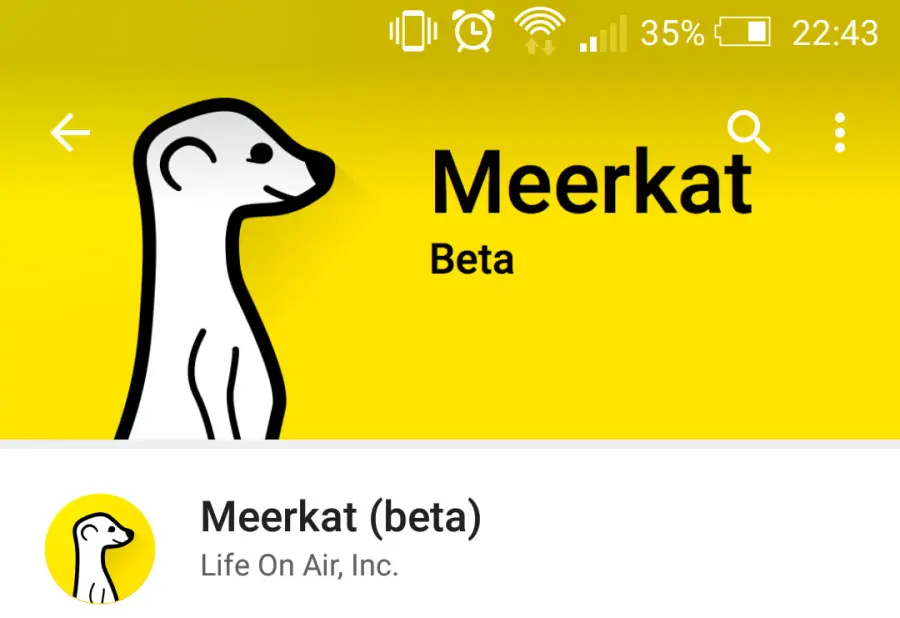 Meerkat: la beta disponibile su Android senza inviti