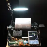 La macchina da scrivere che stampa i selfie in ascii