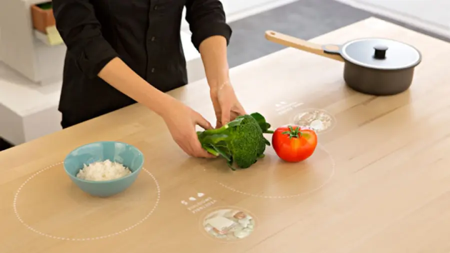 IKEA il futuro della cucina in un tavolo smart