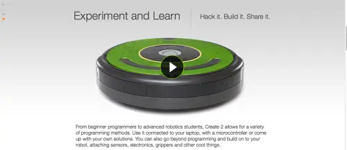 Il nuovo iRobot Create 2 è fatto per gli Hacker