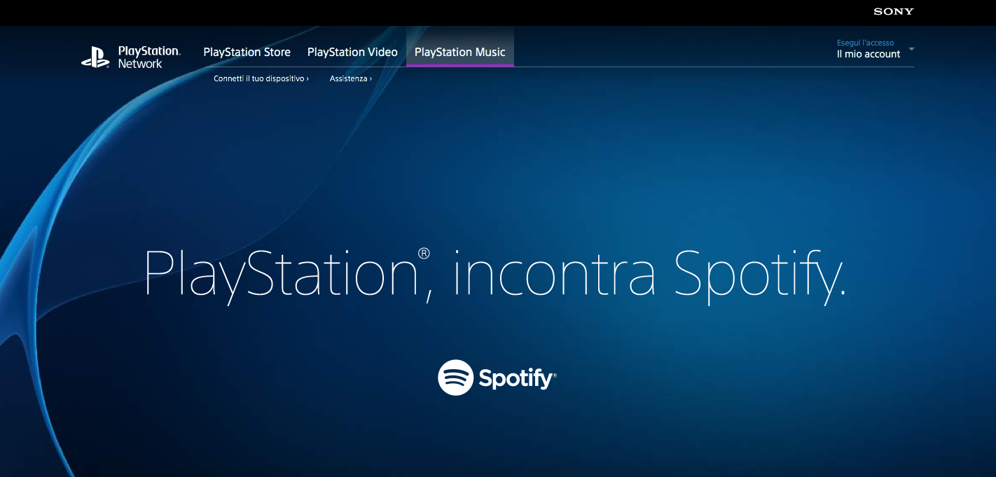 Spotify disponibile su Playstation da oggi