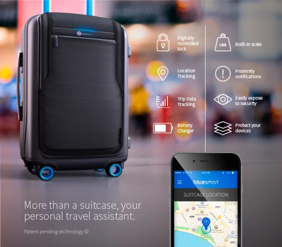Bluesmart Valigia intelligente per viaggiatori...distratti
