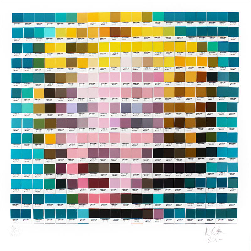 Le opere d'arte con campioni di colore Pantone di Nick Smith
