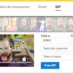 Youtube introduce la condivisione con le Gif animate