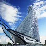 L'ospedale sull'acqua a forma di barca a vela