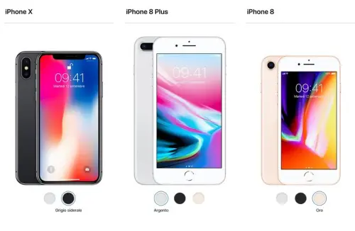 iPhone X e iPhone 8 a confronto: ecco cosa cambia