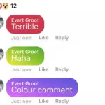 Facebook sperimenta i commenti colorati