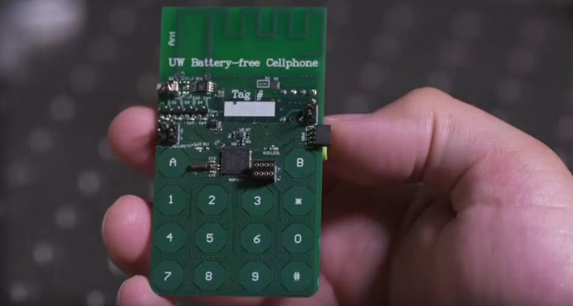 Telefonino senza batteria: cattura energia dall'ambiente