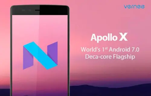 Vernee Apollo X, un nuovo smartphone deca-core per Android Nougat