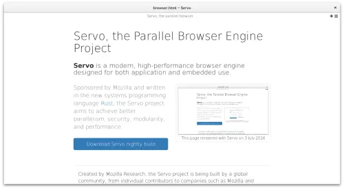 Mozilla è pronta a rimpiazzare Gecko con Servo?