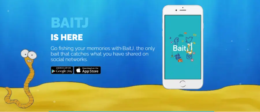 BaitJ, l'applicazione social che pesca i ricordi