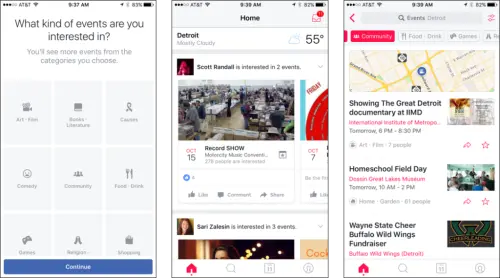 Facebook Events: la nuova app social per gestire i nostri eventi