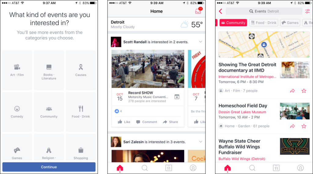 Facebook Events: la nuova app social per gestire i nostri eventi