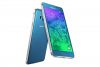 Samsung Galaxy Alpha Frontale e Posteriore-blue