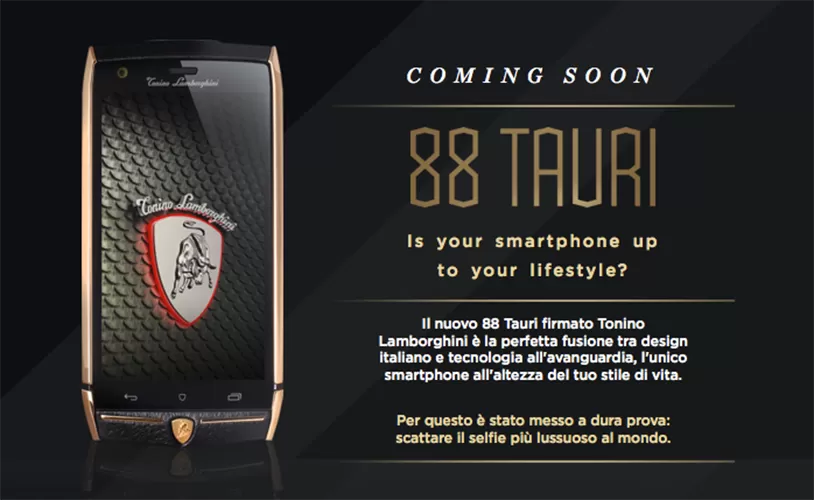 Lamborghini 88 Tauri uno SmartPhone da 6.000 dollari