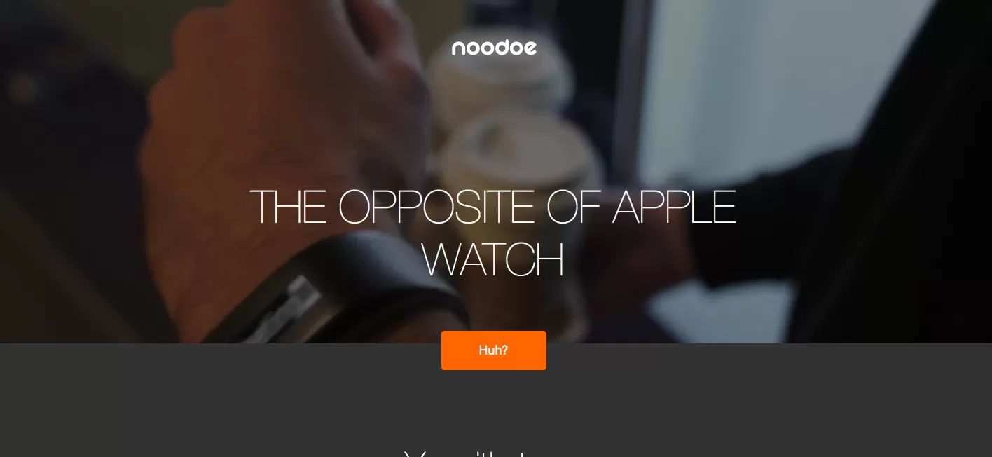 Noodoe Watch l’esatto opposto di Apple Watch