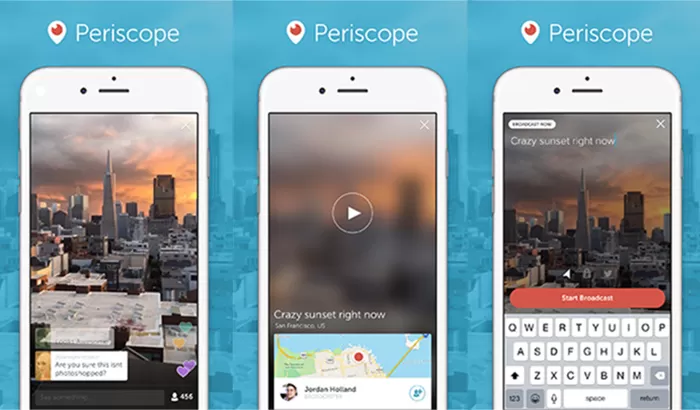 Periscope non è fra le prime 100 App più scaricate