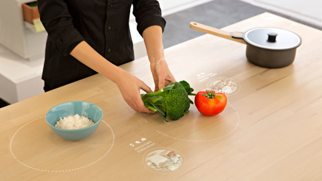 IKEA il futuro della cucina in un tavolo smart