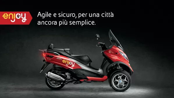Enjoy partito a Milano lo scooter sharing