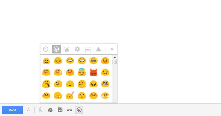 Gmail: gli emoji anche nella posta