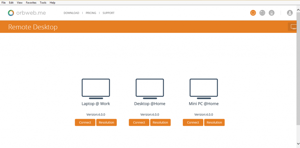 2. Remote Desktop IE