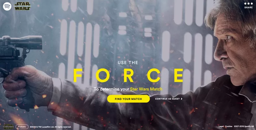 Star Wars: Spotify analizza la tua musica e ti dice quale personaggio sei