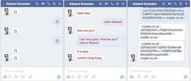 Crypter Facebook Messenger