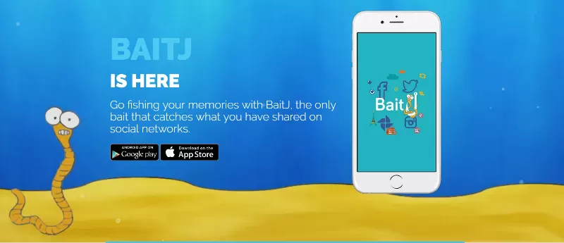 BaitJ, l’applicazione social che pesca i ricordi