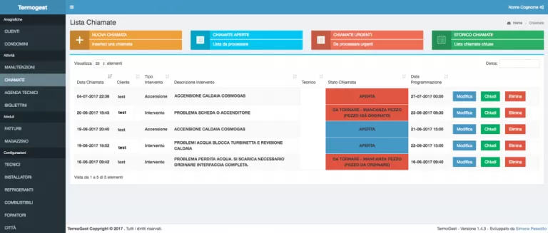 TermoGest – Software gestionale per manutentori caldaie